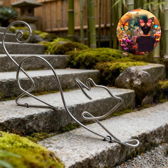 Escultura Gato para Decoração de Escada