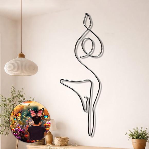 Escultura em Arame Yoga  Zen Arte Decorativa