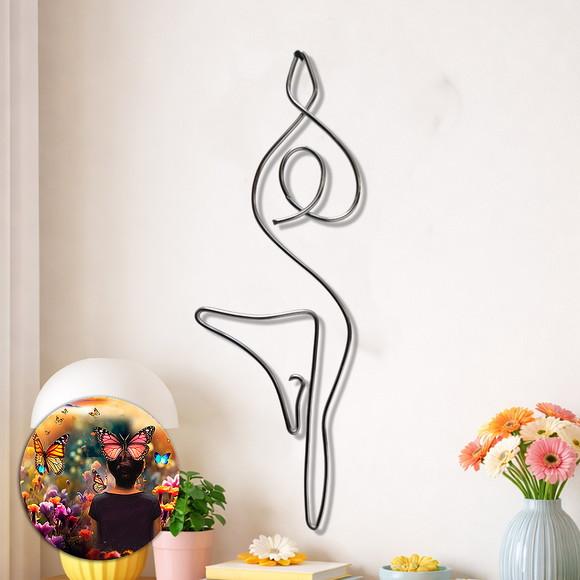 Escultura em Arame Yoga  Zen Arte Decorativa