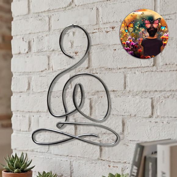 Escultura Yoga Arte Minimalista para Ambiente Zen