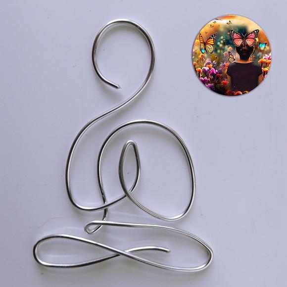 Escultura Yoga Arte Minimalista para Ambiente Zen