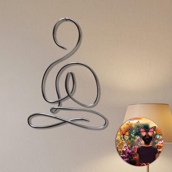 Escultura Yoga Arte Minimalista para Ambiente Zen