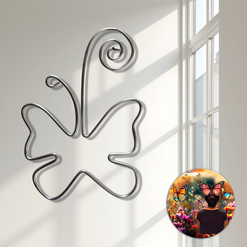 BORBOLETA ESCULTURA DE PAREDE DECORAÇÃO ARTE MODERNA