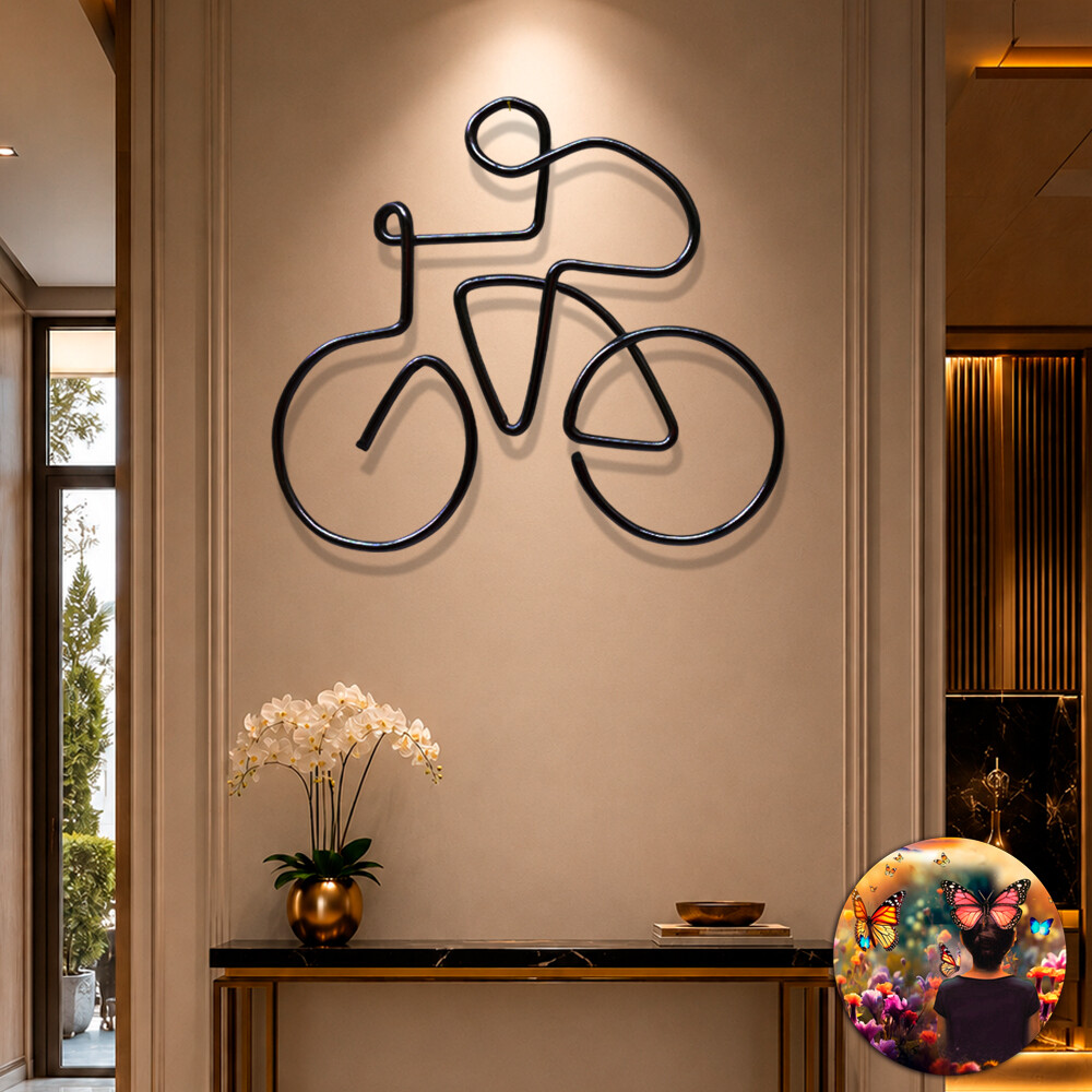 BIKE Bicicleta decorativa para ambientes modernos e sustentáveis