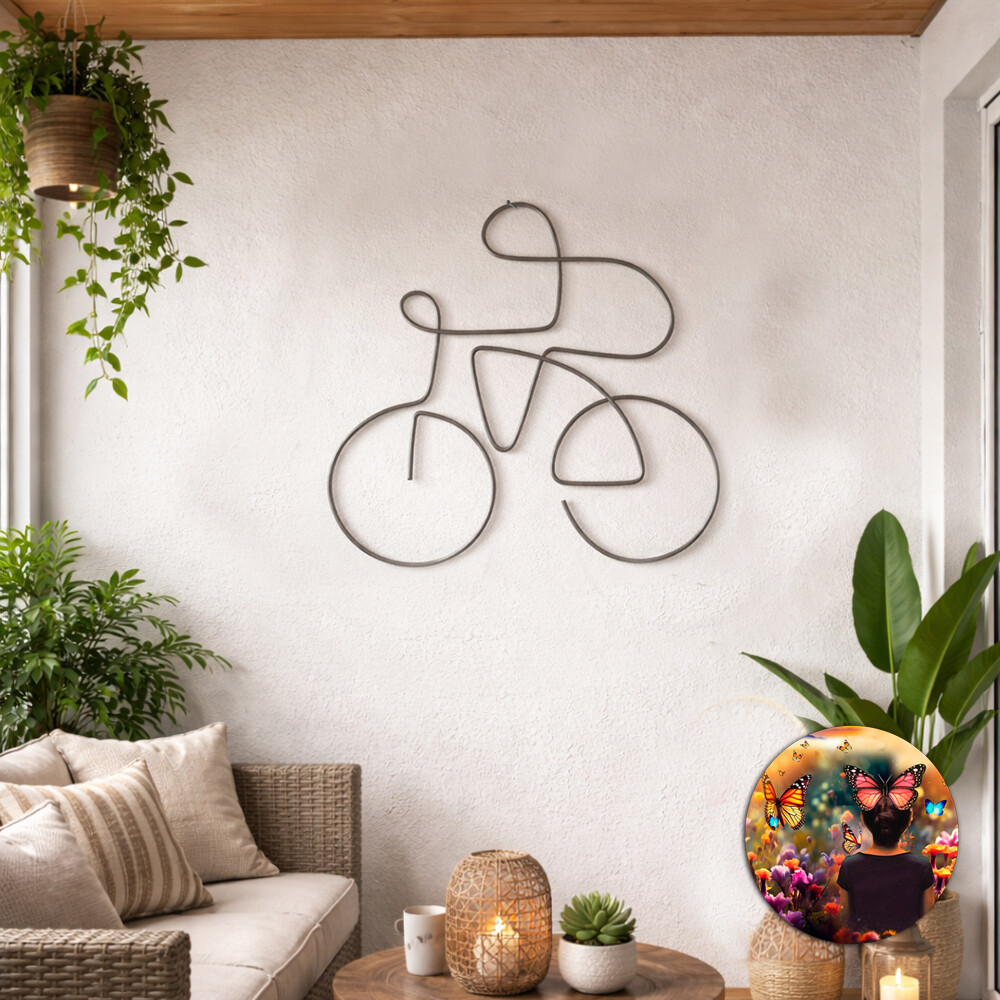 BIKE Bicicleta decorativa para ambientes modernos e sustentáveis