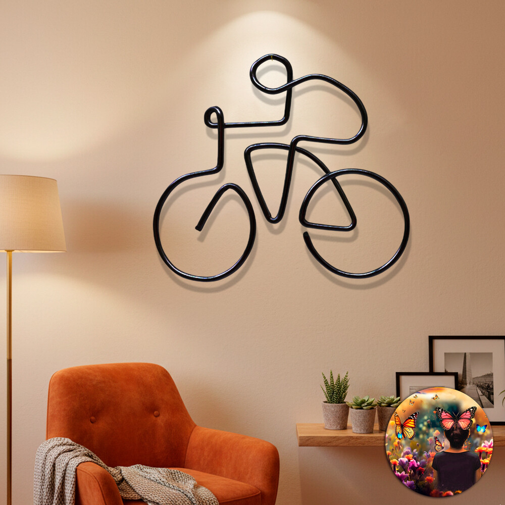 BIKE Bicicleta decorativa para ambientes modernos e sustentáveis