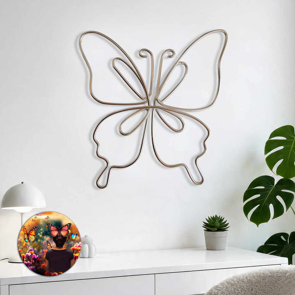 ESCULTURA BORBOLETA DECORAÇÃO ECOLÓGICA