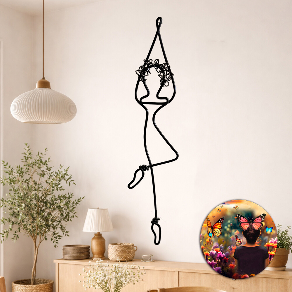 Yoga Zen Escultura de Parede Decoração Esotérica
