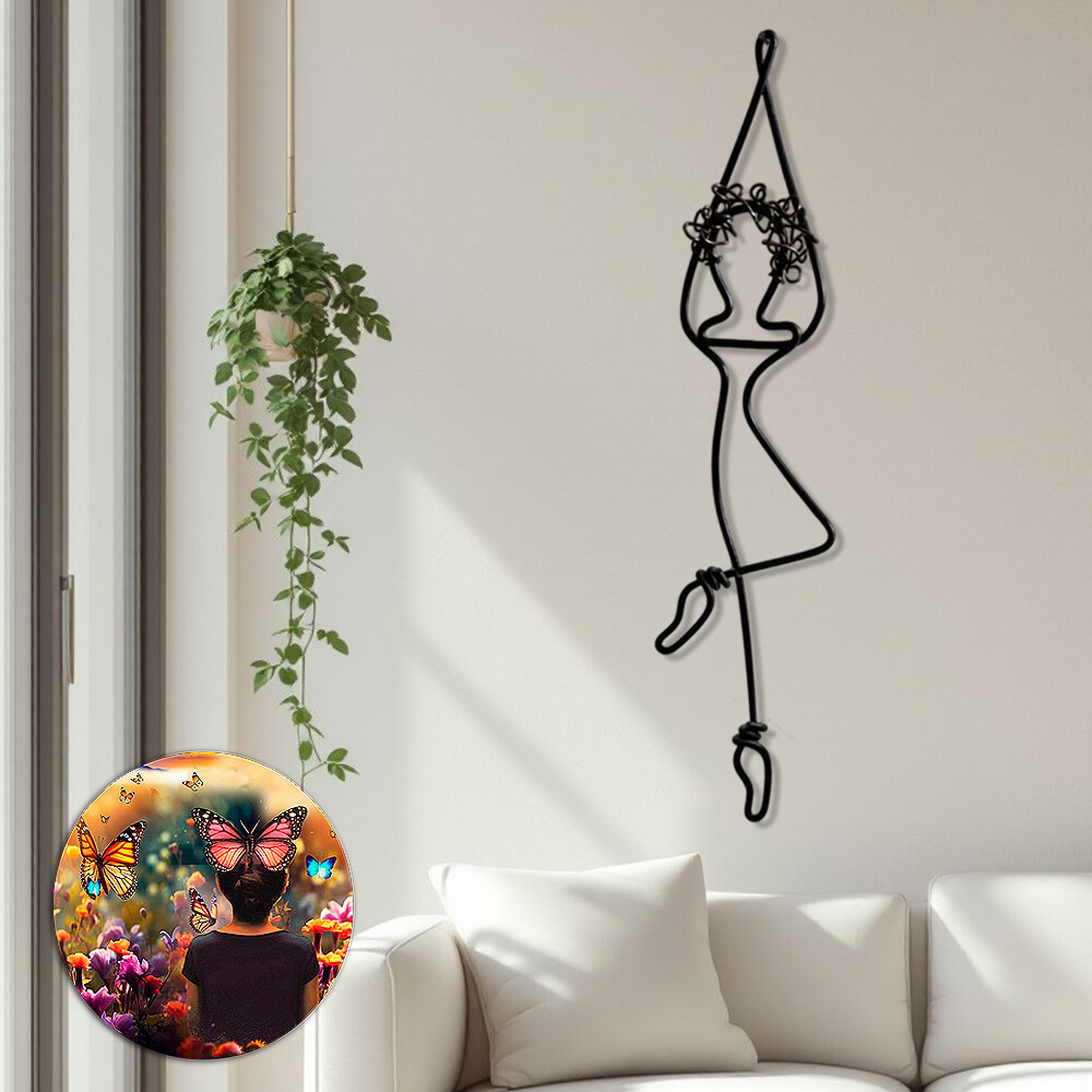 Yoga Zen Escultura de Parede Decoração Esotérica
