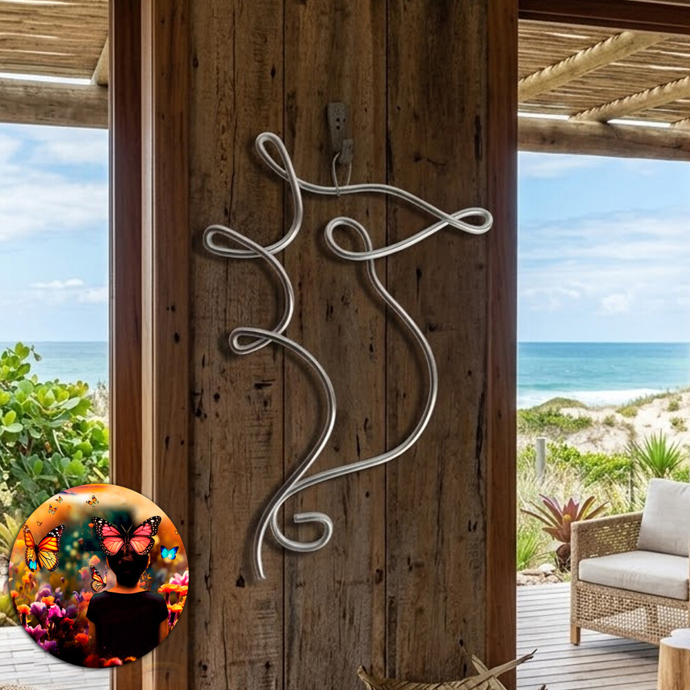 Escultura de Parede ou Móbile Cavalo Marinho Praia Decor