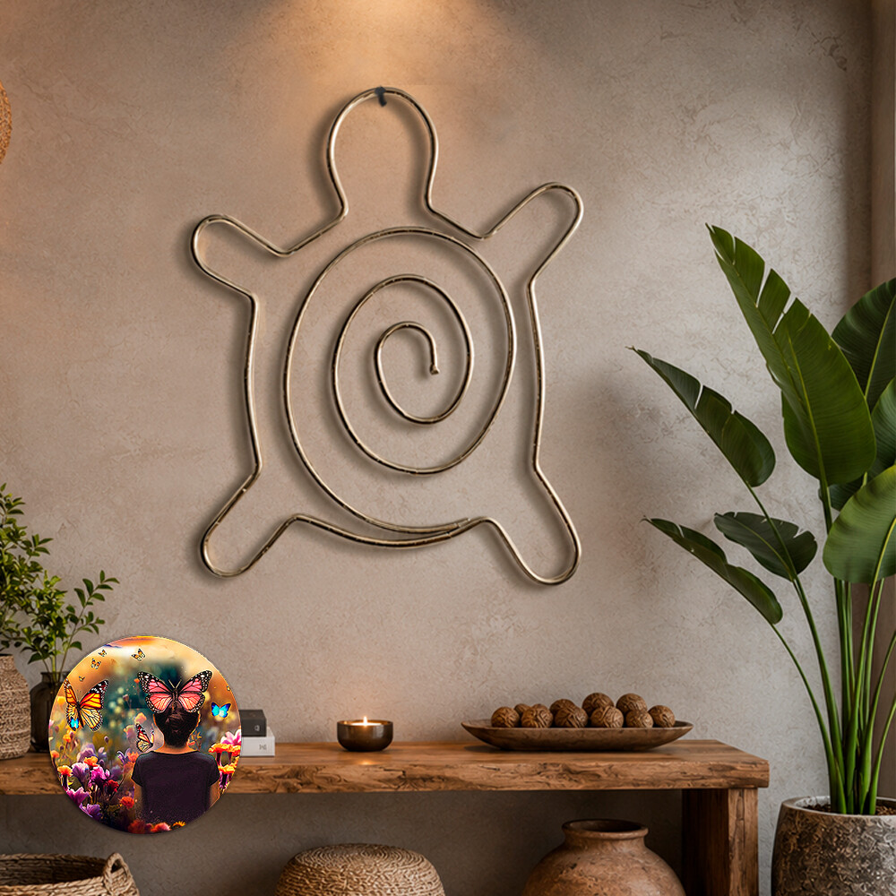 ESCULTURA TARTARUGA DECORAÇÃO ECOLÓGICA PARA AMBIENTES