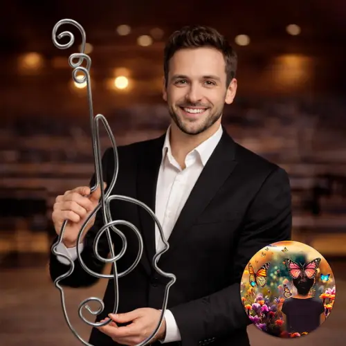 Escultura de Parede Violino Arte em Linha Contínua