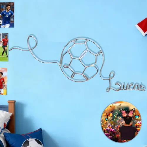Escultura de Parede Bola Decoração Personalizada