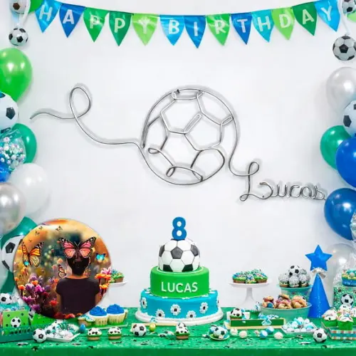 Escultura de Parede Bola Decoração Personalizada