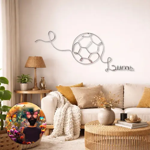 Escultura de Parede Bola Decoração Personalizada