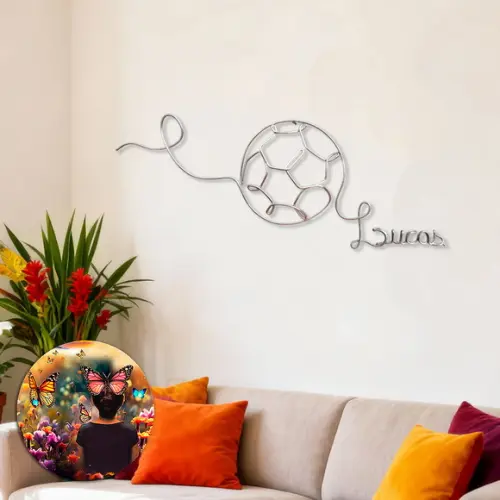 Escultura de Parede Bola Decoração Personalizada
