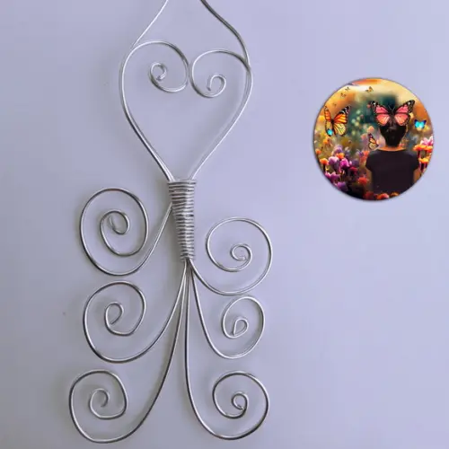 Escultura de Parede Pavão Decoração Ave Ecológica
