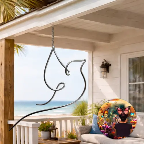 Escultura de Parede Pomba Arte Minimalista Decoração