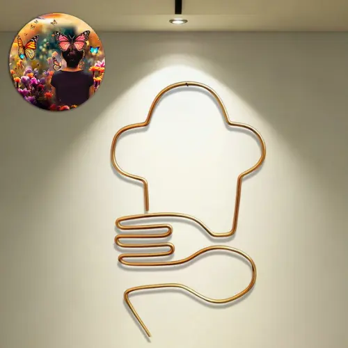 Escultura de Parede Toque Blanche Chef de Cozinha