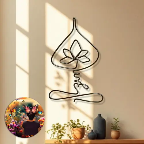 Escultura de Parede Yoga Zen Móbile Decoração de Ambiente