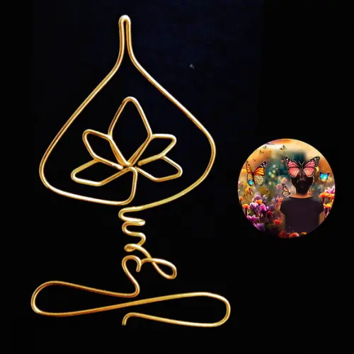 Escultura de Parede Yoga Zen Móbile Decoração de Ambiente