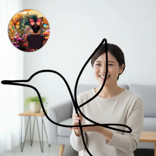 Pássaro Bem Te Vi Escultura em Arame Decoração de Ambientes