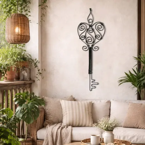 Escultura Mobile Chave Decora Ambientes Casa ou Escritório