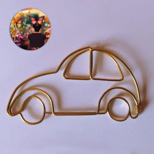 Escultura de Parede Carro Fusca Decora Ambiente Sala Quarto