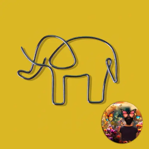 Escultura de Parede Elefante Ganesha