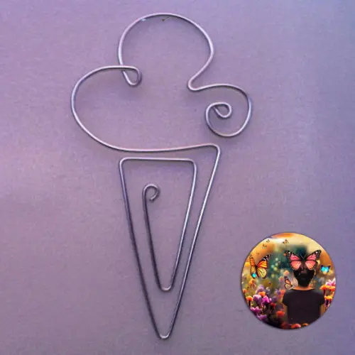 Escultura de Parede Picolé Minimalista Arte Moderna