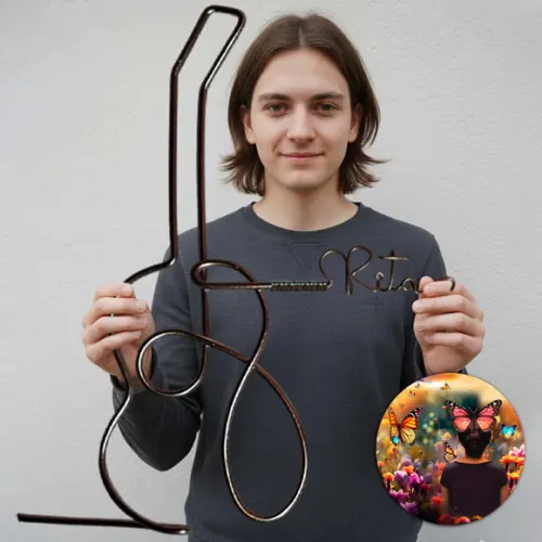 Escultura de Parede Violão Personalizado