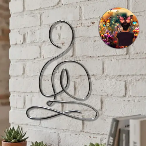 Escultura Yoga Arte Minimalista para Ambiente Zen