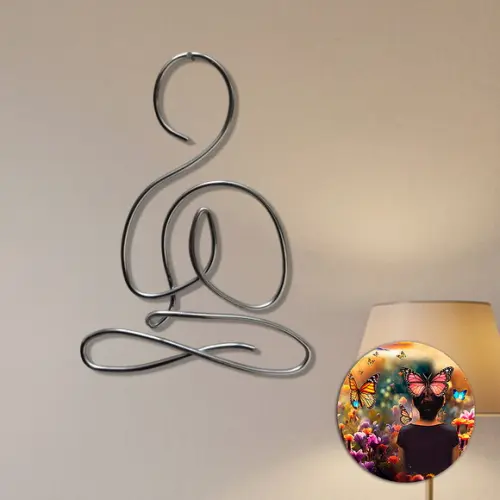 Escultura Yoga Arte Minimalista para Ambiente Zen