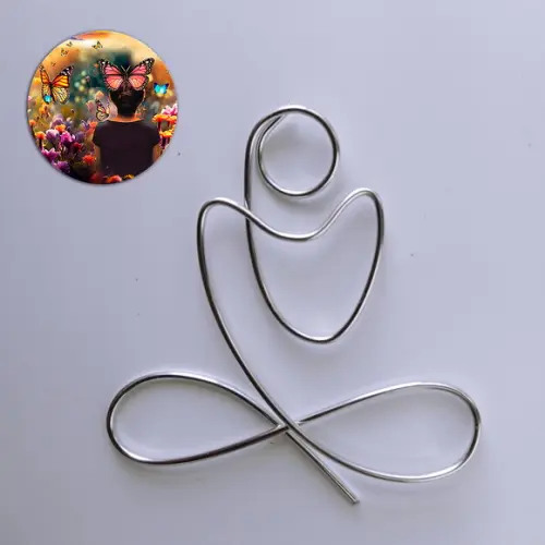 Escultura de Parede Yoga  Arte Decorativa Zen