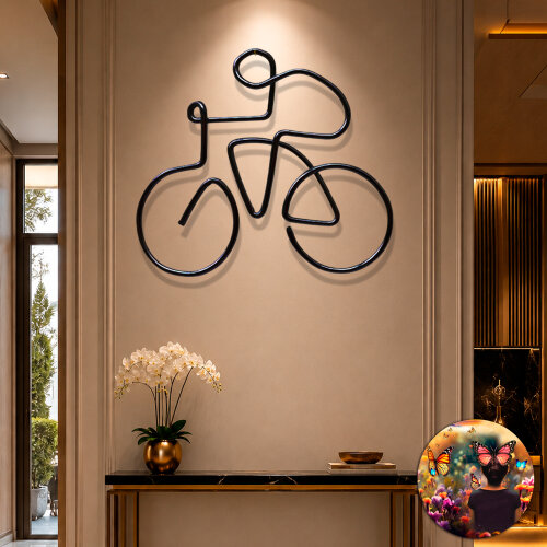 BIKE Bicicleta decorativa para ambientes modernos e sustentáveis