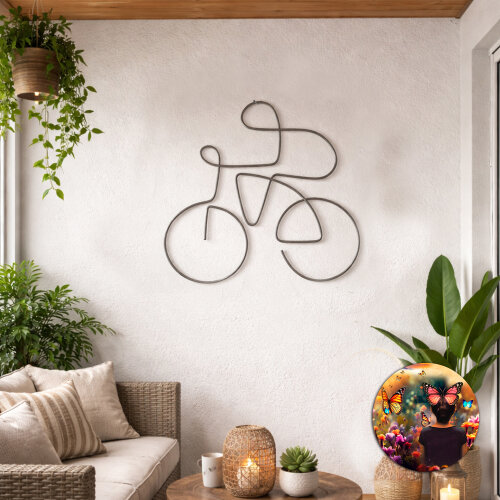 BIKE Bicicleta decorativa para ambientes modernos e sustentáveis