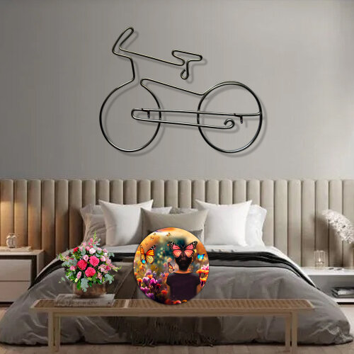 BIKE Escultura Bicicleta em Arame Para Bike Lovers
