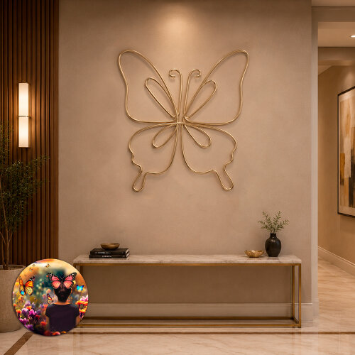 ESCULTURA BORBOLETA DECORAÇÃO ECOLÓGICA