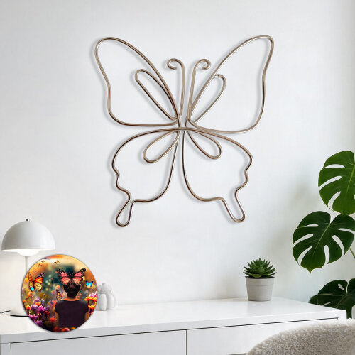 ESCULTURA BORBOLETA DECORAÇÃO ECOLÓGICA