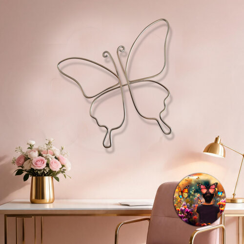 ESCULTURA BORBOLETA DECORAÇÃO ECOLÓGICA MINIMALISTA
