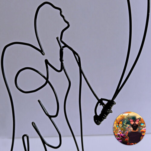 Astréia Escultura de Parede Guardiã de Ambientes