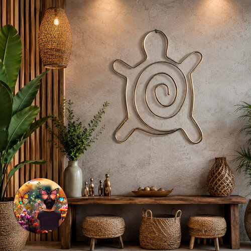 ESCULTURA TARTARUGA DECORAÇÃO ECOLÓGICA PARA AMBIENTES