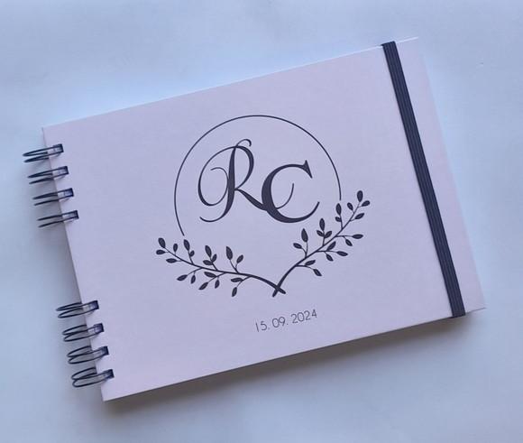 Caderno de Mensagens Casamento - Horizontal