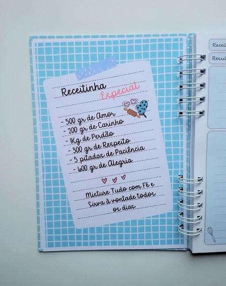 Caderno de Receitas A5 Personalizado