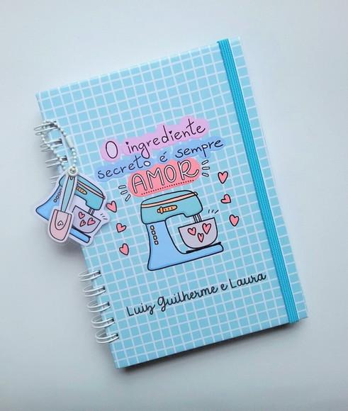 Caderno de Receitas A5 Personalizado