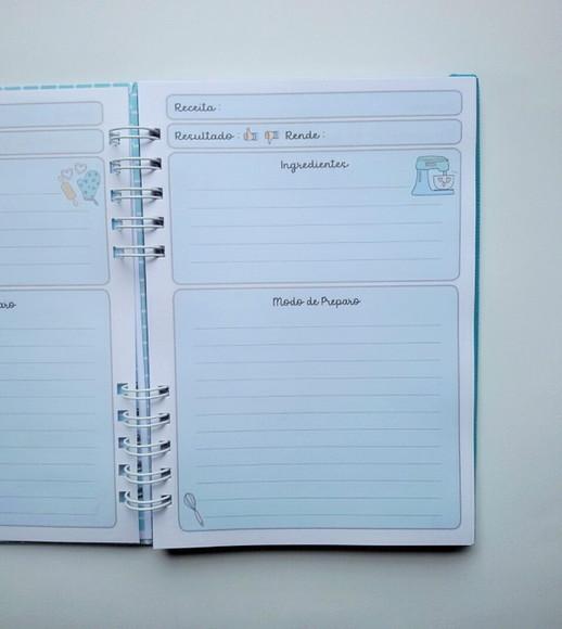 Caderno de Receitas A5 Personalizado