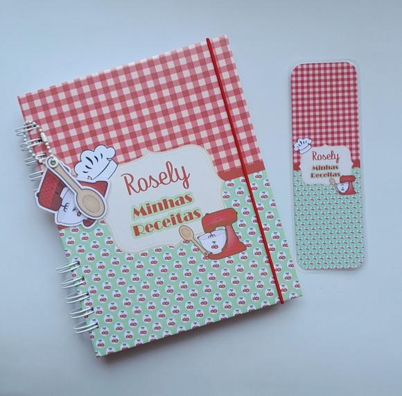 Caderno de Receitas Personalizado + Divisórias c/ Abas
