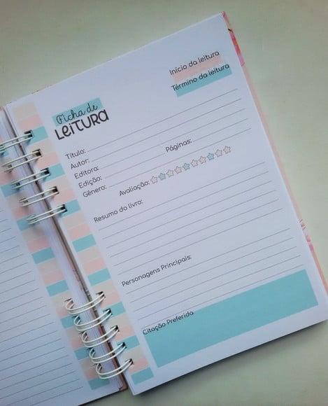 Caderno/diário de Leituras A5 - Escolha a Capa