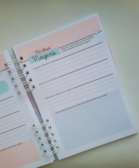 Diário/caderno de Viagens