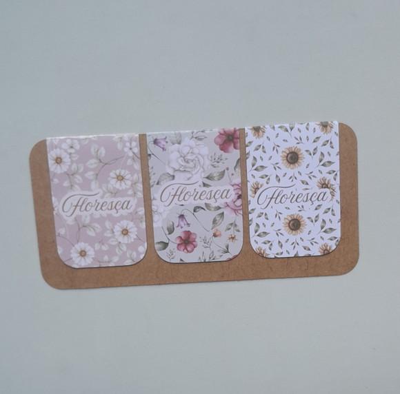 Marca Página Magnético - Cartela 03 Unidades - Floresça 2